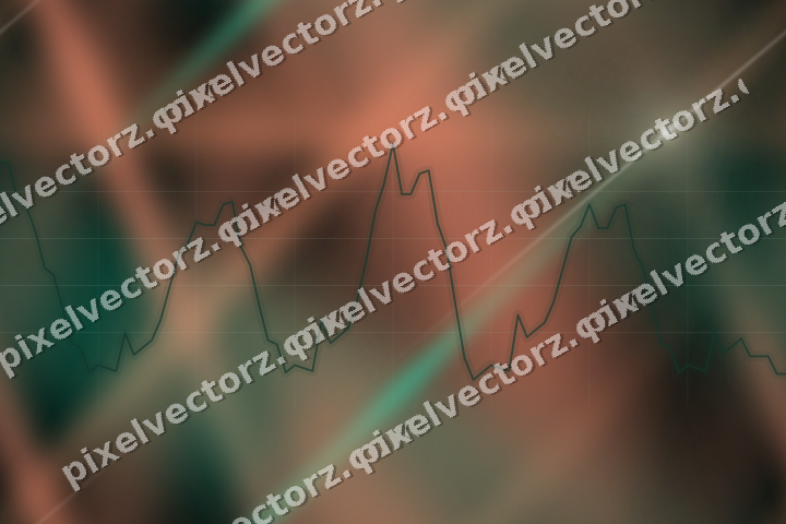 Nahtloser Neon Diagramm Hintergrund in Grün und Orange