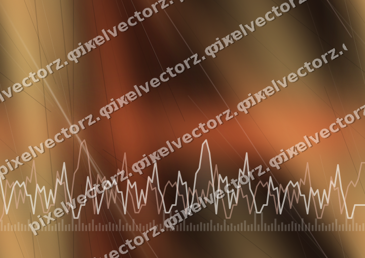 Nahtloser Neon Diagramm Hintergrund in Orange und Bernstein