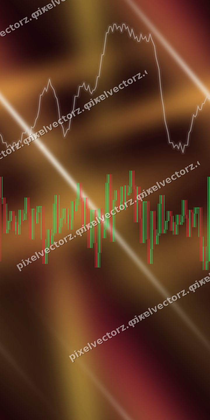 Nahtloser Neon Diagramm Hintergrund in Orange und Bernstein