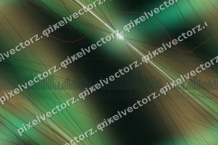 Nahtloser Neon Diagramm Hintergrund in Grün und Rot