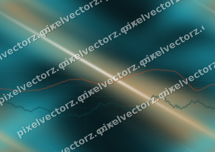 Nahtloser Neon Diagramm Hintergrund in Petrol und Orange