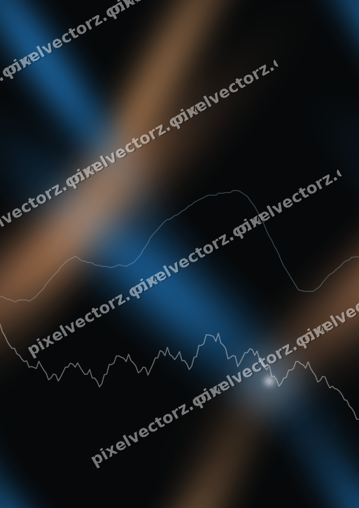 Nahtloser Neon Diagramm Hintergrund in Blau und Orange