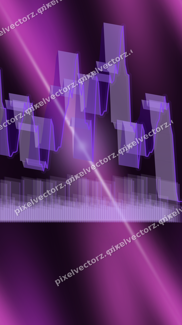 Nahtloser Neon Diagramm Hintergrund in Violett und Blau