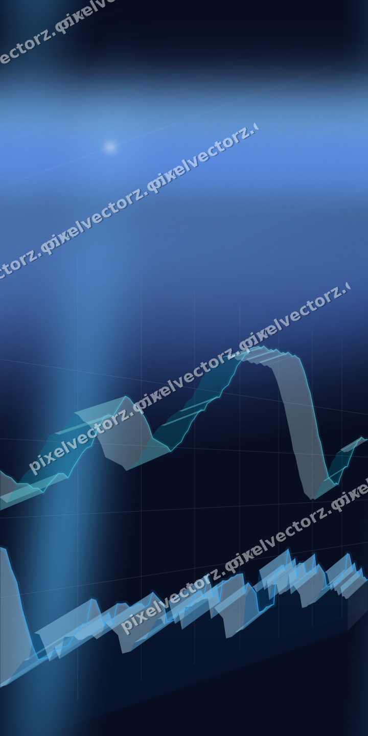 Nahtloser Neon Diagramm Hintergrund in Türkis und Blau
