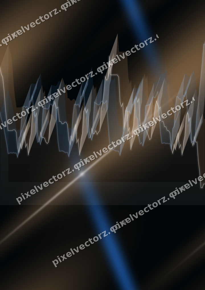 Nahtloser Neon Diagramm Hintergrund in Blau und Orange