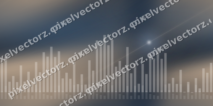Nahtloser Neon Diagramm Hintergrund in Dunkelblau und Orange