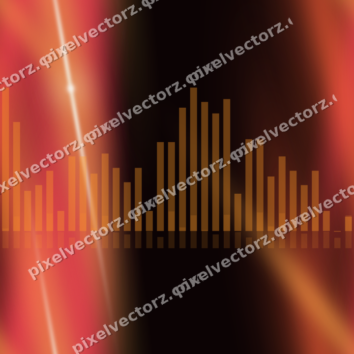 Nahtloser Neon Diagramm Hintergrund in Orange und Bernstein