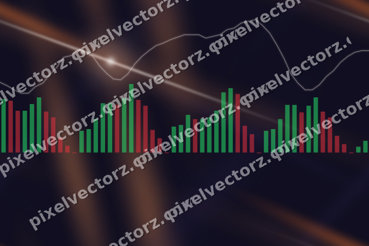 Nahtloser Neon Diagramm Hintergrund in Orange und Blau