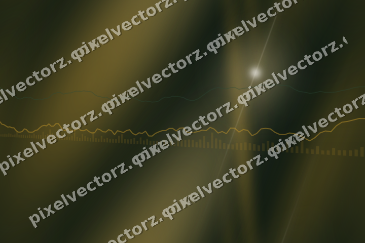 Nahtloser Neon Diagramm Hintergrund in Bernstein und Dunkelgrün