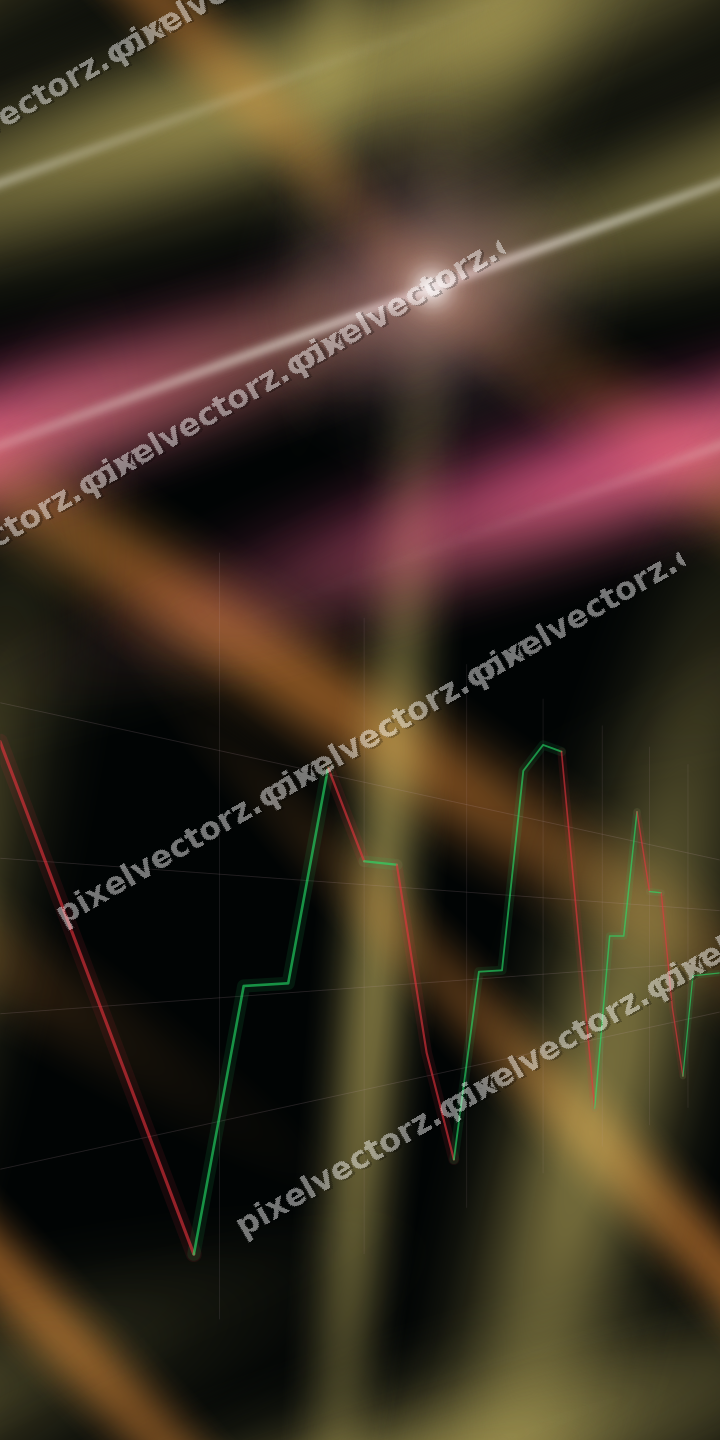 Nahtloser Neon Diagramm Hintergrund in Rosa und Orange