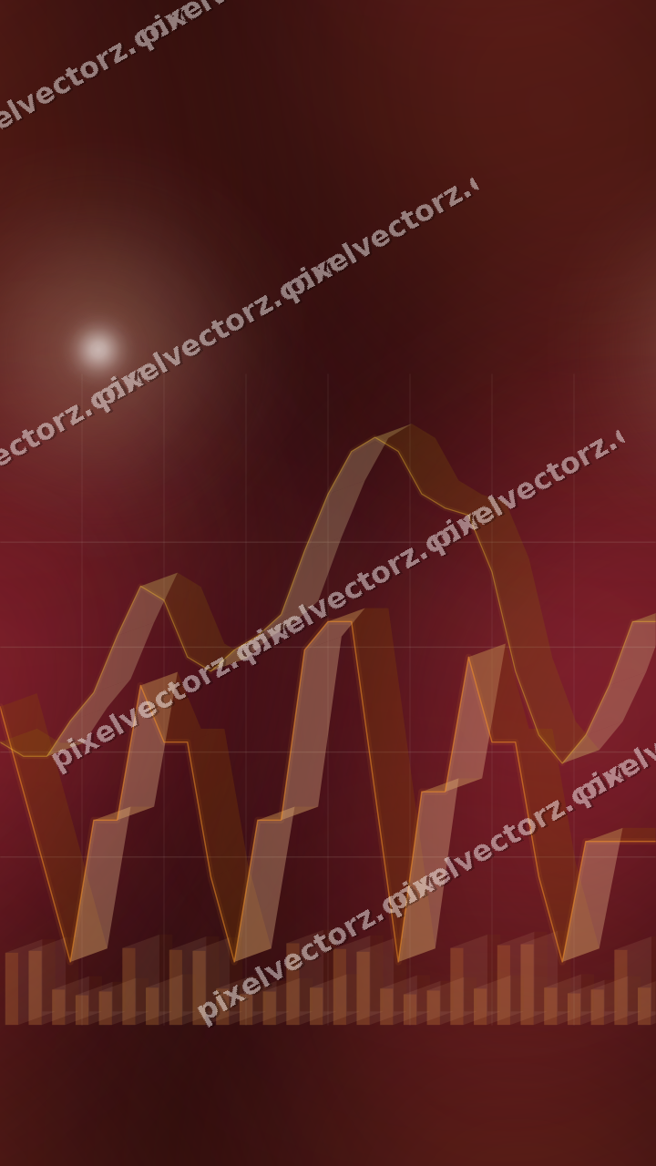 Nahtloser Neon Diagramm Hintergrund in Orange und Bernstein