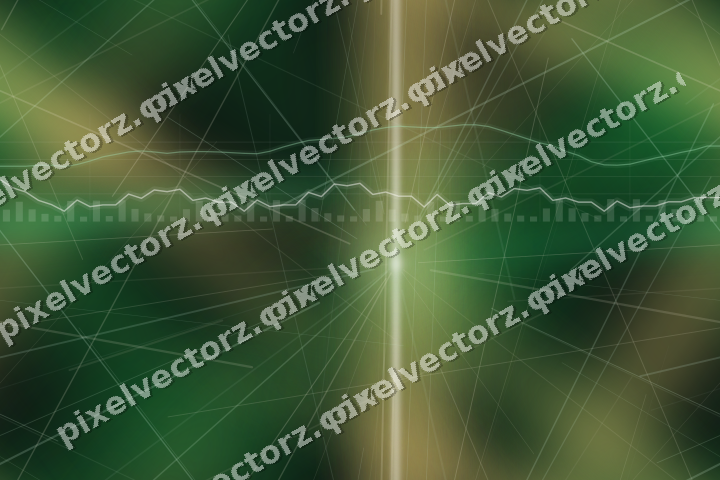 Nahtloser Neon Diagramm Hintergrund in Grün und Bernstein