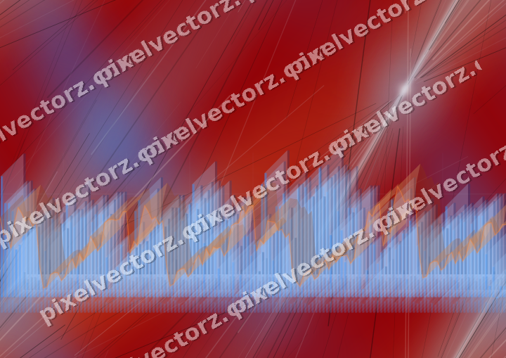 Nahtloser Neon Diagramm Hintergrund in Blau und Rot