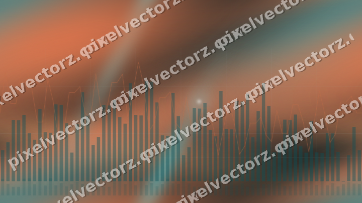 Nahtloser Neon Diagramm Hintergrund in Petrol und Orange