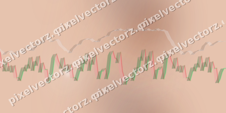 Nahtloser Pastell Diagramm Hintergrund in Orange und Blau