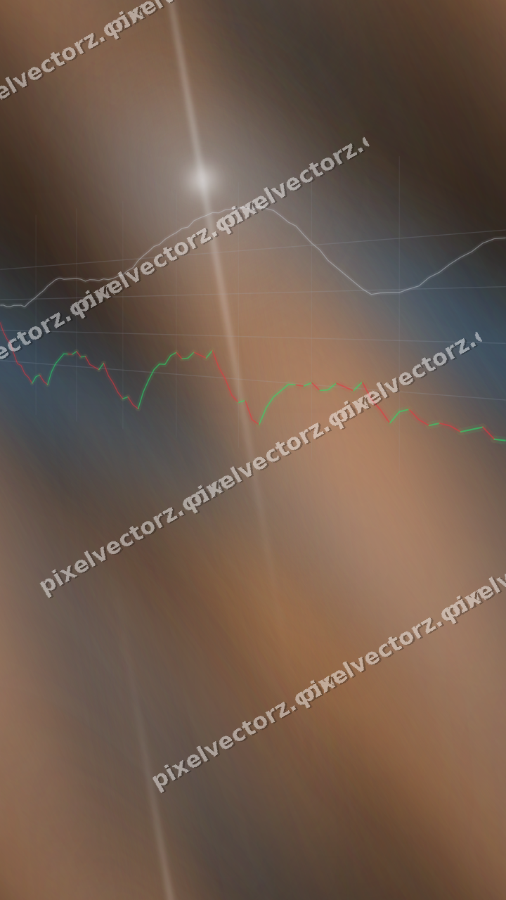 Nahtloser Neon Diagramm Hintergrund in Blau und Orange