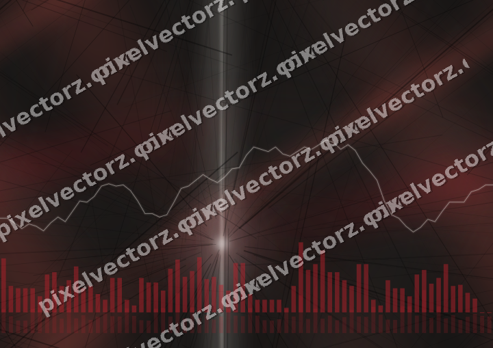 Nahtloser Neon Diagramm Hintergrund in Rot und Blassbernstein
