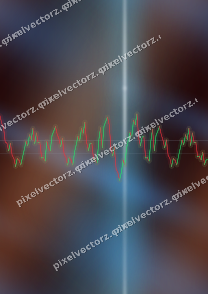 Nahtloser Neon Diagramm Hintergrund in Blau und Rot