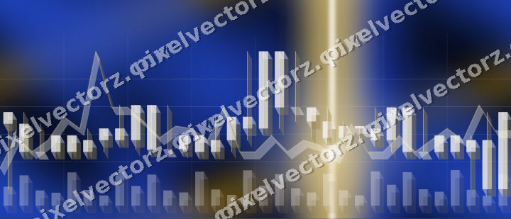 Nahtloser Neon Diagramm Hintergrund in Bernstein und Blau