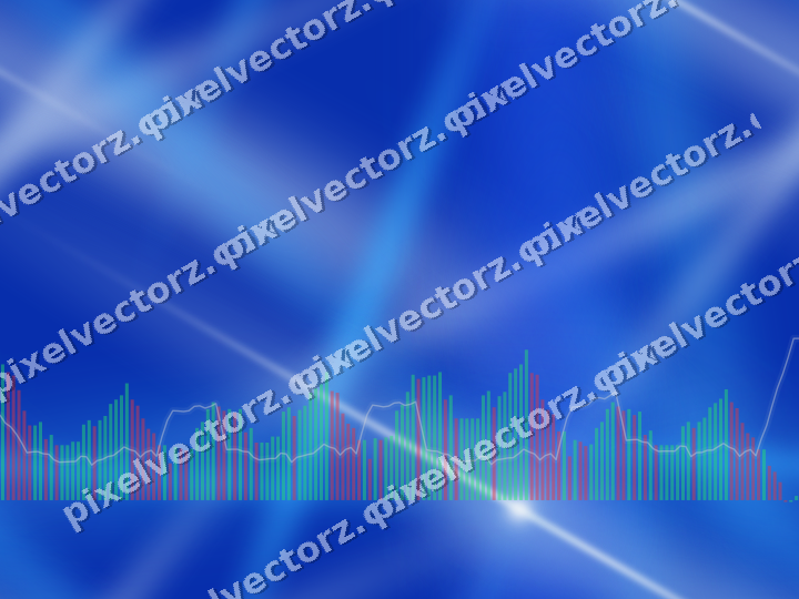 Nahtloser Neon Diagramm Hintergrund in Türkis und Blau