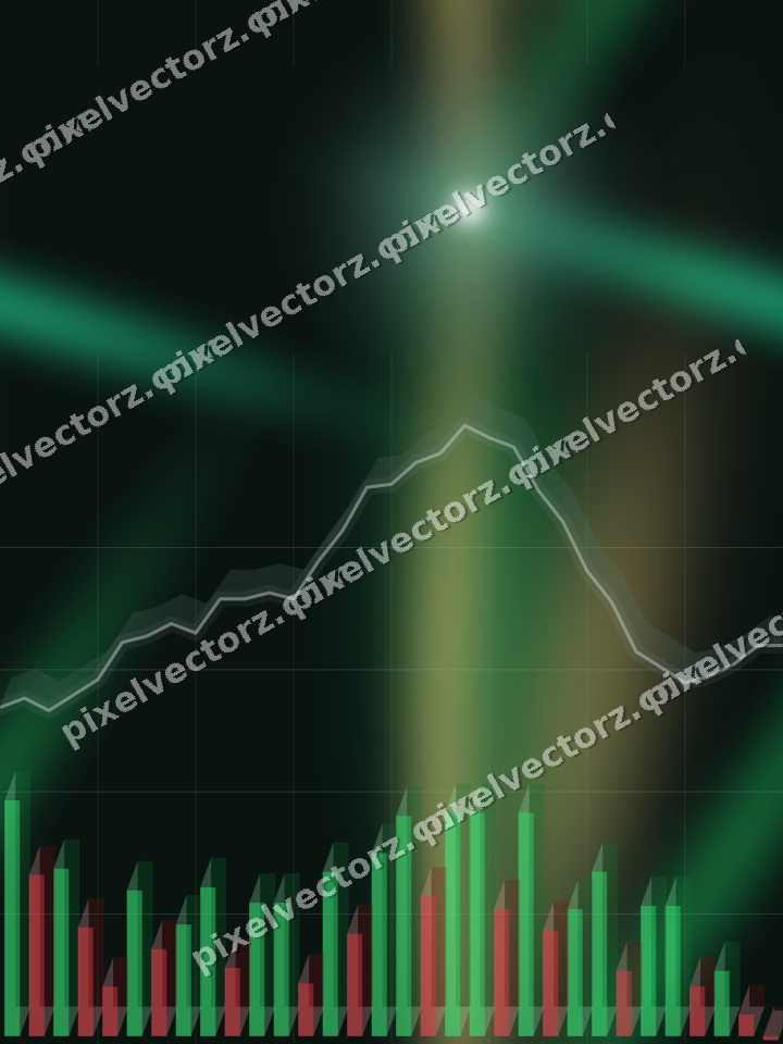 Nahtloser Neon Diagramm Hintergrund in Grün und Rot