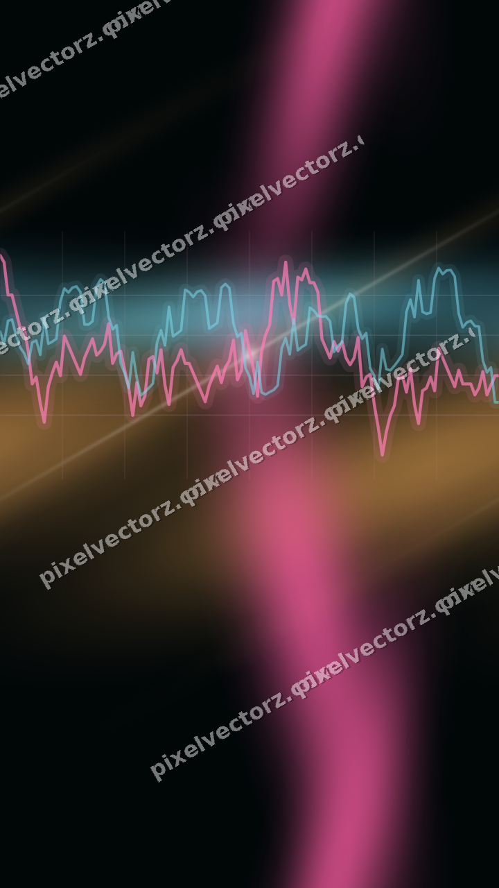 Nahtloser Neon Diagramm Hintergrund in Rosa und Türkis