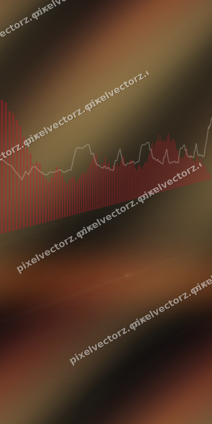 Nahtloser Neon Diagramm Hintergrund in Rot und Bernstein