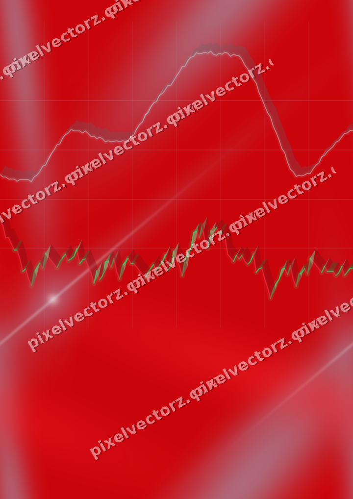 Nahtloser Neon Diagramm Hintergrund in Blau und Rot