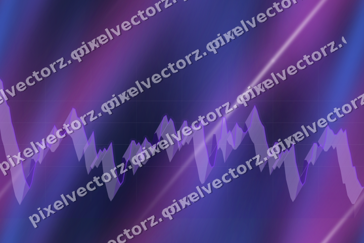 Nahtloser Neon Diagramm Hintergrund in Violett und Blau