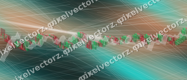 Nahtloser Neon Diagramm Hintergrund in Orange und Petrol