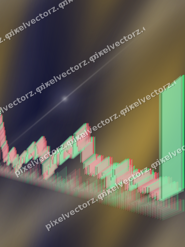 Nahtloser Neon Diagramm Hintergrund in Dunkelblau und Bernstein