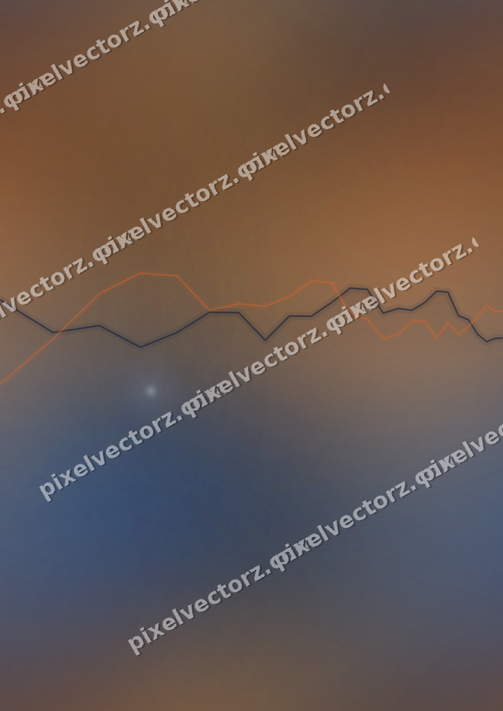 Nahtloser Neon Diagramm Hintergrund in Blau und Orange