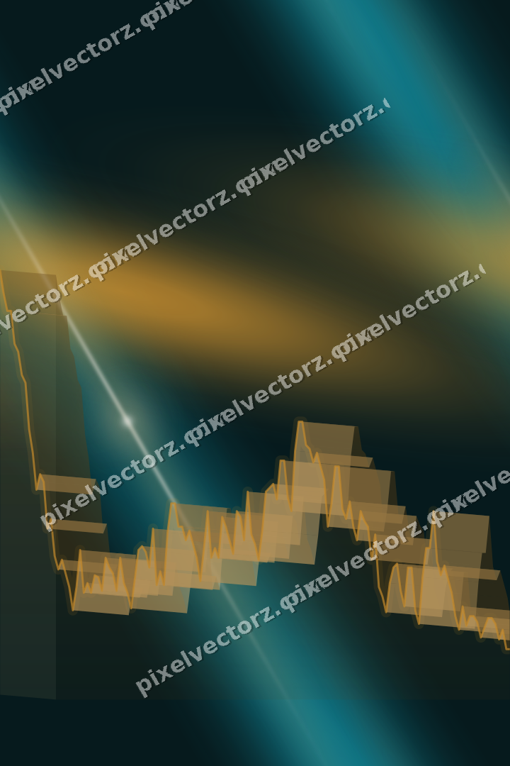 Nahtloser Neon Diagramm Hintergrund in Bernstein und Petrol