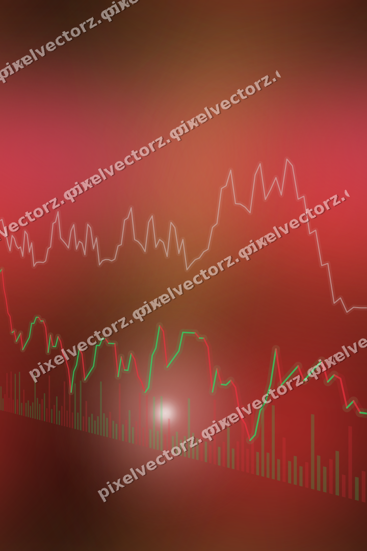 Nahtloser Neon Diagramm Hintergrund in Rot und Orange