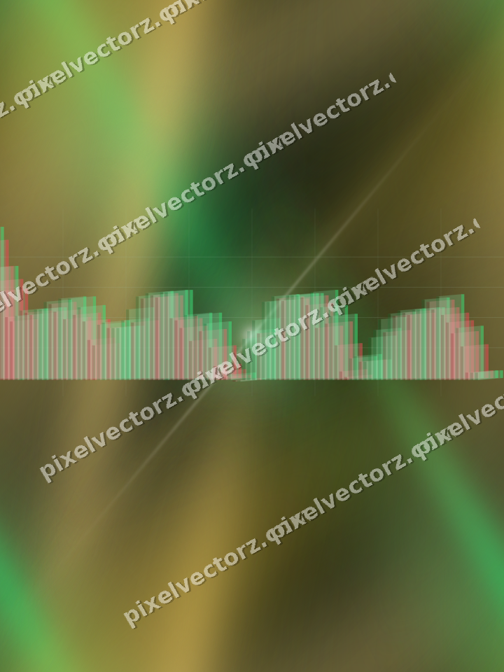Nahtloser Neon Diagramm Hintergrund in Grün und Bernstein