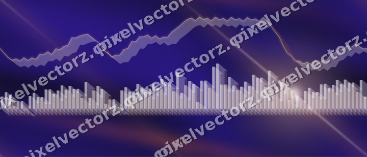Nahtloser Neon Diagramm Hintergrund in Orange und Blau