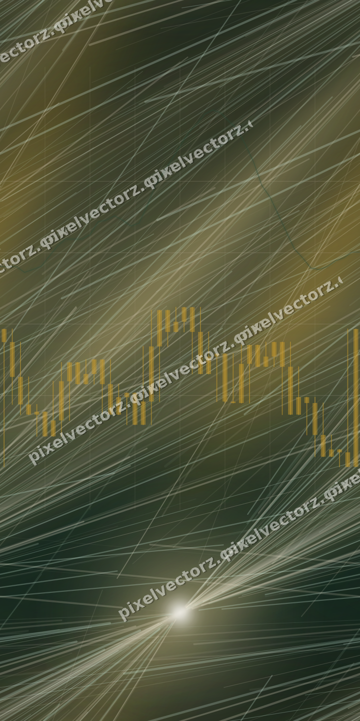 Nahtloser Neon Diagramm Hintergrund in Bernstein und Dunkelgrün