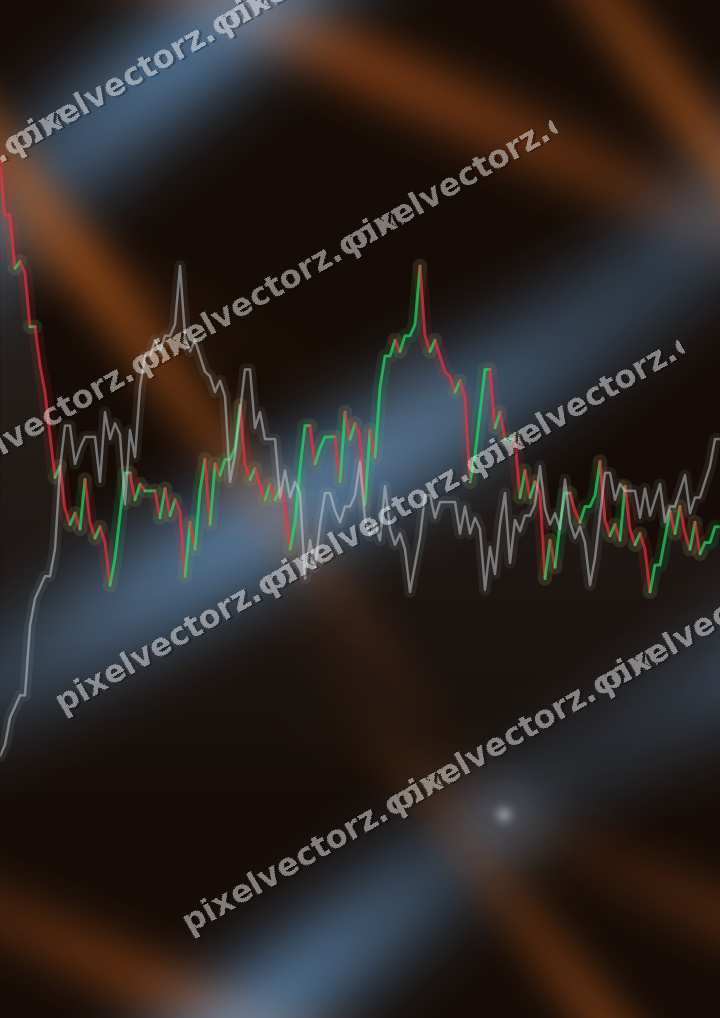 Nahtloser Neon Diagramm Hintergrund in Blau und Orange