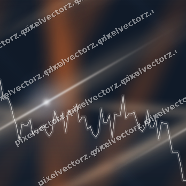 Nahtloser Neon Diagramm Hintergrund in Dunkelblau und Orange