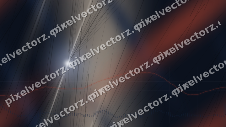 Nahtloser Neon Diagramm Hintergrund in Dunkelblau und Rot
