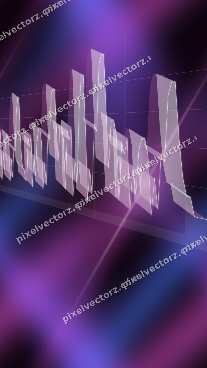 Nahtloser Neon Diagramm Hintergrund in Violett und Blau