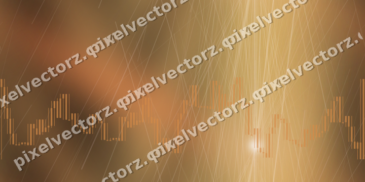 Nahtloser Neon Diagramm Hintergrund in Orange und Bernstein