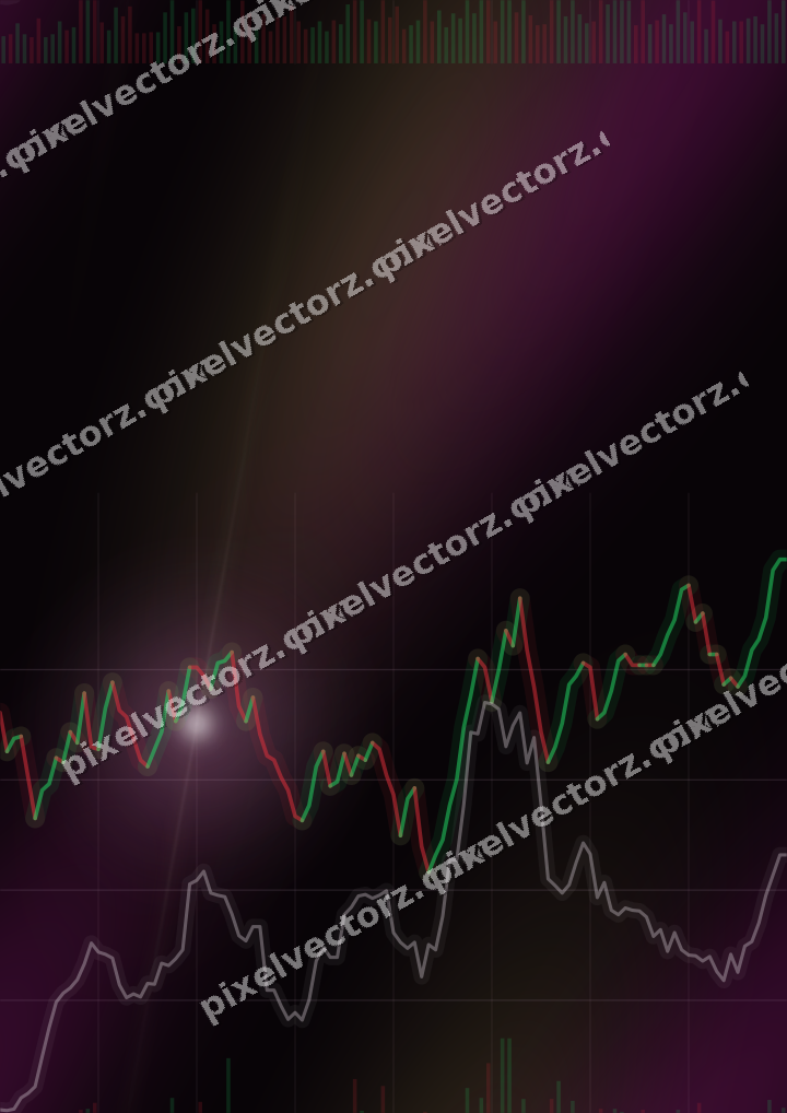 Nahtloser Neon Diagramm Hintergrund in Magenta und Bernstein