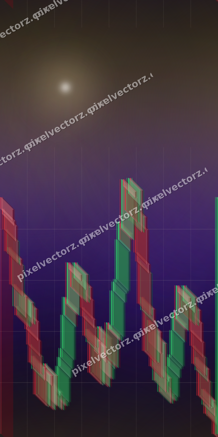 Nahtloser Neon Diagramm Hintergrund in Bernstein und Violett
