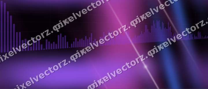 Nahtloser Neon Diagramm Hintergrund in Violett und Blau