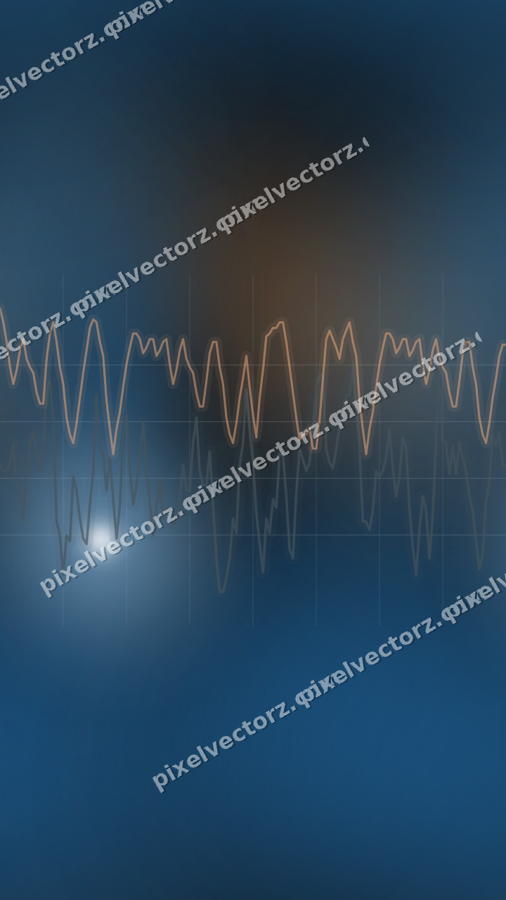 Nahtloser Neon Diagramm Hintergrund in Blau und Orange