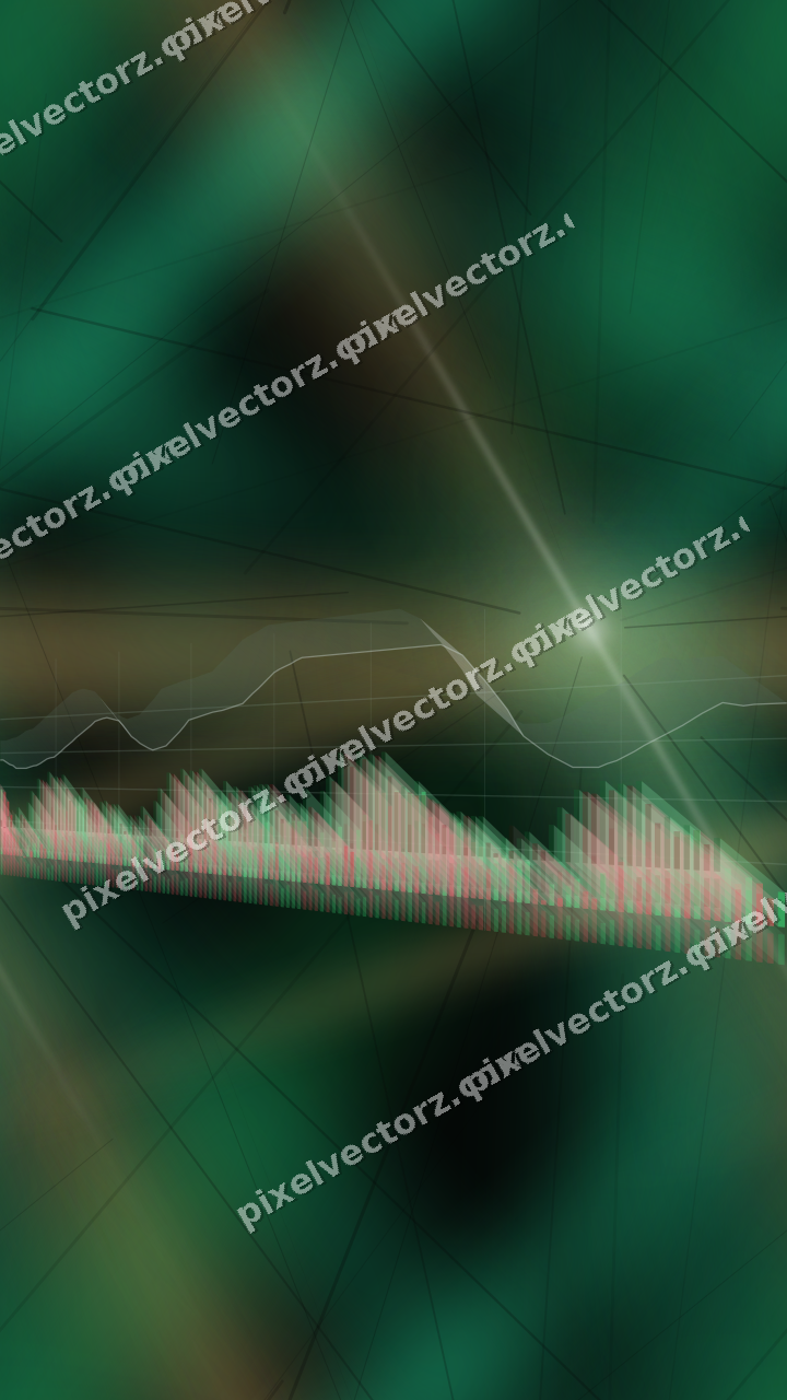 Nahtloser Neon Diagramm Hintergrund in Grün und Rot
