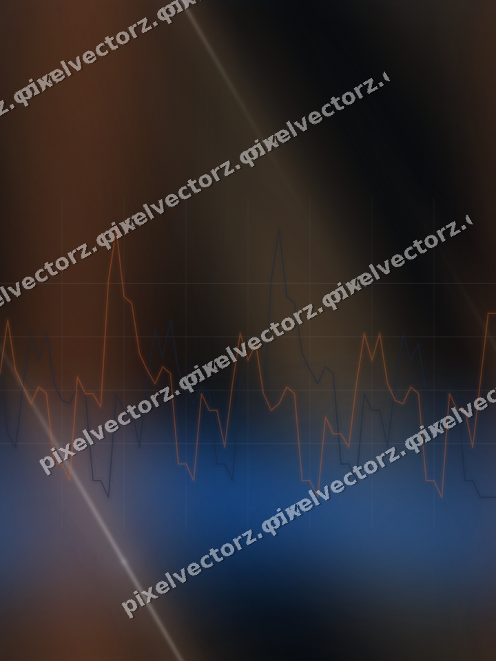 Nahtloser Neon Diagramm Hintergrund in Blau und Orange