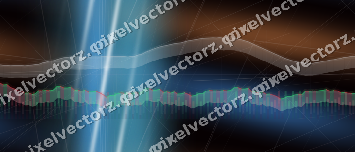 Nahtloser Neon Diagramm Hintergrund in Blau und Rot