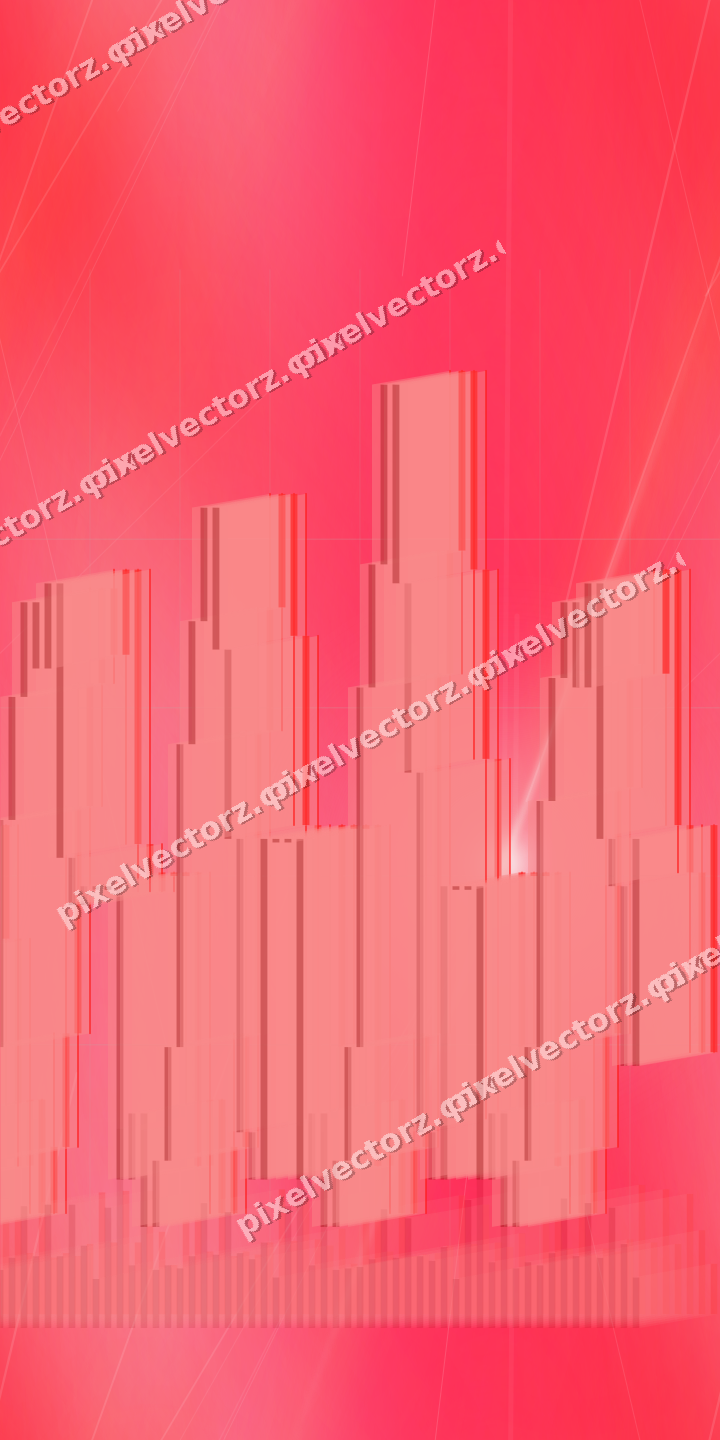 Nahtloser Pastell Diagramm Hintergrund in Rot und Orange